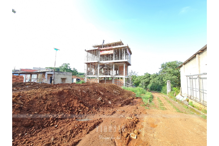 Thi công nhà biệt thự 3 tầng 11x16m (CĐT: Mr Toàn - Bình Phước) TCBT2232