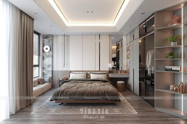 Mẫu nội thất nhà phố mặt tiền 4.5m x 16m (CĐT: Mr Thắng - An Giang) NT2324