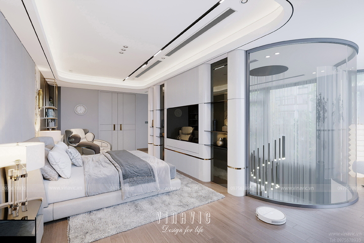 Nội thất biệt thự 3 tầng 7m x 13m (CĐT: Mrs Hoàng - Hoài Đức) NT2325