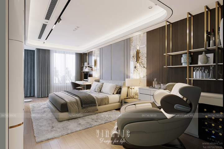 Nội thất biệt thự 3 tầng 7m x 13m (CĐT: Mrs Hoàng - Hoài Đức) NT2325