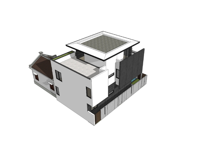 Mẫu biệt thự mặt tiền 13m x 9m thiết kế hiện đại 3 tầng BT2354