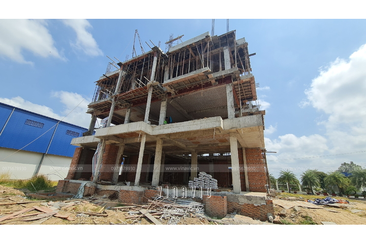 Thi công biệt thự 1 trệt 3 tầng hiện đại 475m2 (CĐT:Mr Minh - An Giang) TCBT2239