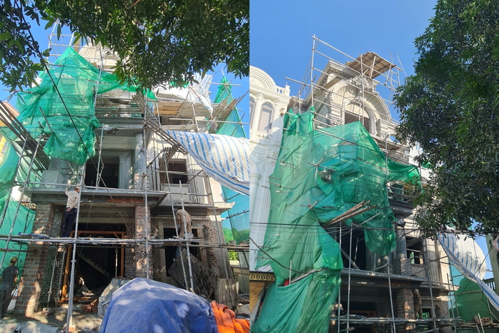 Thi công biệt thự tân cổ điển 4 tầng 1 hầm (CĐT: Mr Tuấn - Thanh Hóa) TCBT2216