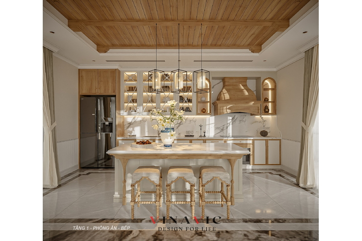 Mẫu nội thất phong cách địa trung hải 450m2 (CĐT: Mr Phát - Cam Ranh) NT2326