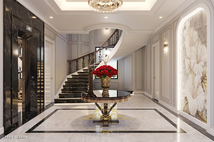 Thiết kế nội thất biệt thự 3 tầng 195m2 (CĐT: Mr Tùng - Thanh Hóa) NT2327