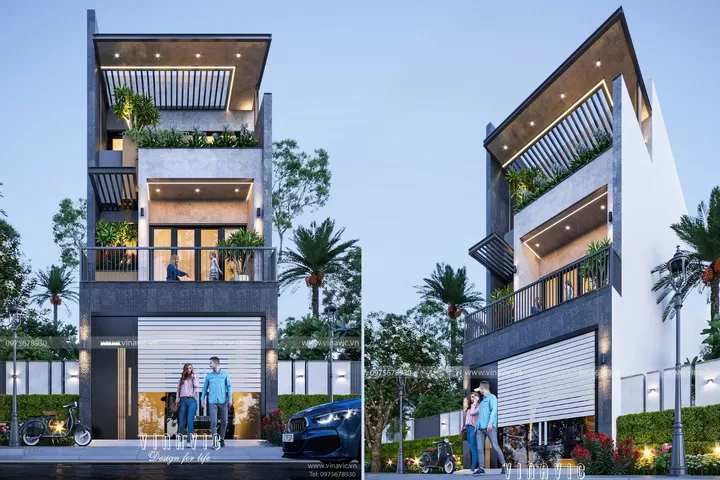 Nhà phố hiện đại