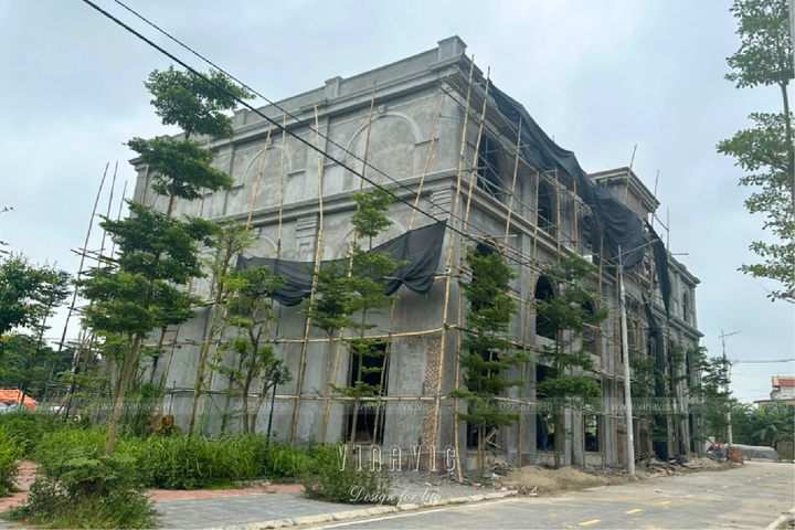 Thi công trung tâm tiệc cưới sang trọng tân cổ điển 1350m2 TCBT2240