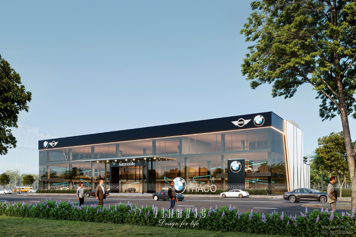 Dự án thiết kế Showroom Oto trưng bày hiện đại 5000m2 DATM2384