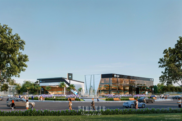 Dự án thiết kế Showroom Oto trưng bày hiện đại 5000m2 DATM2384