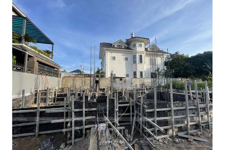 Thi công biệt thự 3 tầng hiện đại 255m2 (CĐT:Mr Huy- Hưng Yên) TCBT2241