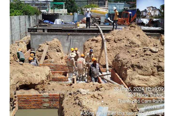 Thi công biệt thự địa trung hải 450m2 (CĐT:Mr Phát - Cam Ranh) TCBT2242