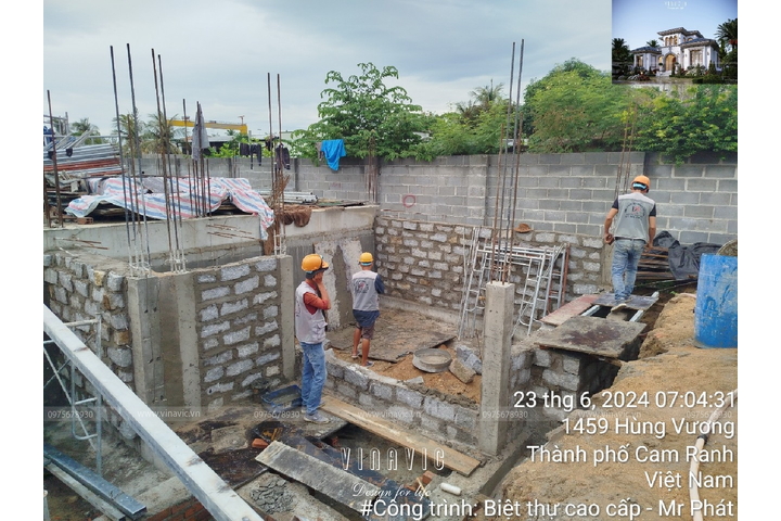 Thi công biệt thự địa trung hải 450m2 (CĐT:Mr Phát - Cam Ranh) TCBT2242