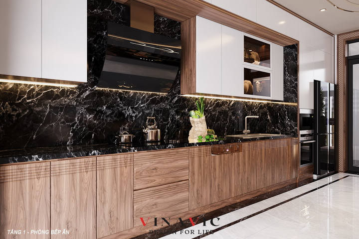 Thiết kế nội thất biệt thự 4 tầng 300m2 (CĐT: Mr Khánh - Vĩnh Phúc) NT2328