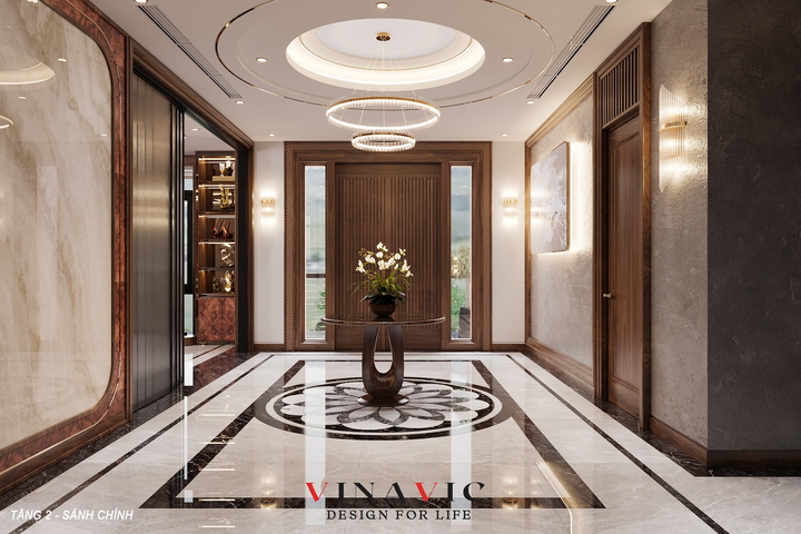 Thiết kế nội thất biệt thự 4 tầng 300m2 (CĐT: Mr Khánh - Vĩnh Phúc) NT2328