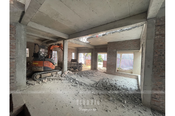 Thi công cải tạo biệt thự tân cổ điển 196m2 (CĐT: Mrs Út - Hà Nội) TCBT2244