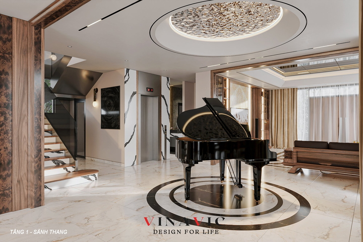 Thiết kế nội thất biệt thự 3 tầng 17 x 13m (CĐT: Mr Thành - Quảng Ninh) NT2329