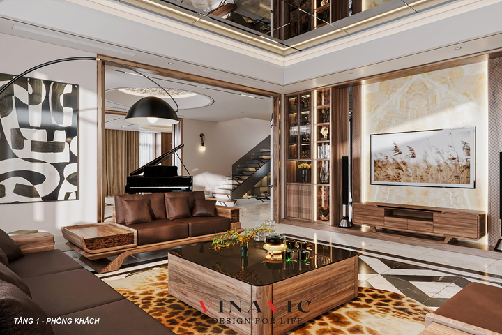 Thiết kế nội thất biệt thự 3 tầng 17 x 13m (CĐT: Mr Thành - Quảng Ninh) NT2329