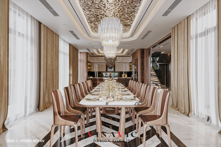 Thiết kế nội thất biệt thự 3 tầng 17 x 13m (CĐT: Mr Thành - Quảng Ninh) NT2329