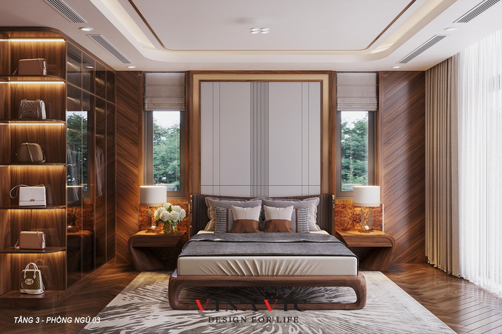 Thiết kế nội thất biệt thự 3 tầng hiện đại 150m2  (CĐT: Mr Thạch - Ninh Bình) NT2330