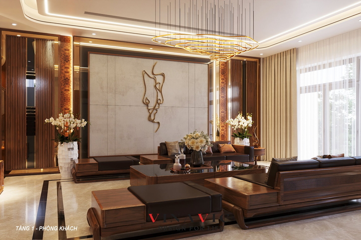 Thiết kế nội thất biệt thự 3 tầng hiện đại 150m2  (CĐT: Mr Thạch - Ninh Bình) NT2330