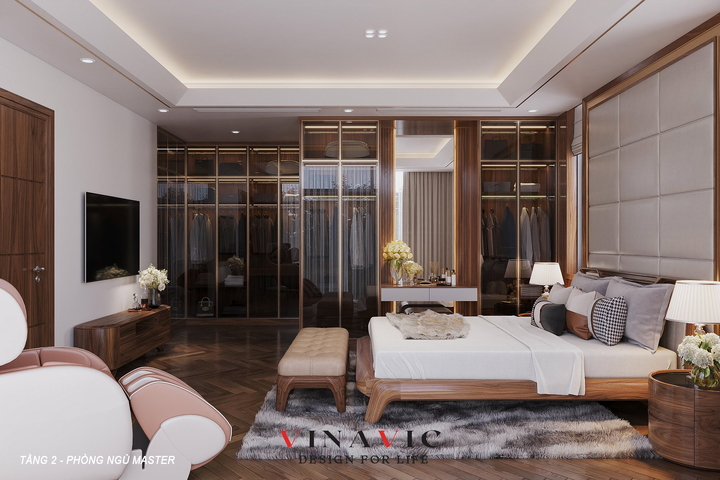 Thiết kế nội thất biệt thự 3 tầng hiện đại 150m2  (CĐT: Mr Thạch - Ninh Bình) NT2330