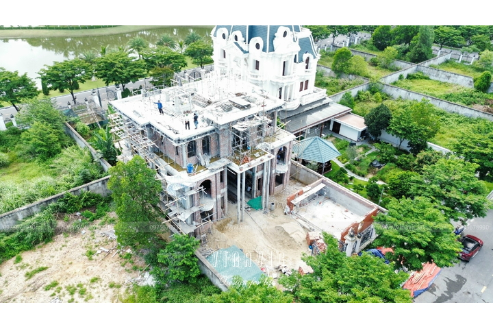 Thi công trọn gói biệt thự 3 tầng tân cổ điển 208m2 (CĐT: Mr Tùng - Thanh Hóa) TCBT2246