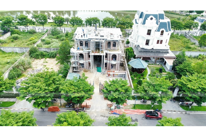 Thi công trọn gói biệt thự 3 tầng tân cổ điển 208m2 (CĐT: Mr Tùng - Thanh Hóa) TCBT2246