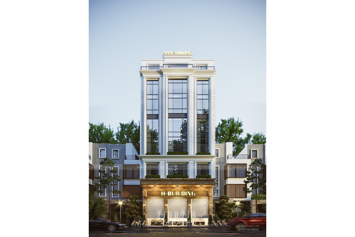 Biệt thự 6 tầng 1 tum hiện đại kết hợp kinh doanh 120m2 (12m x 10m) BT2389