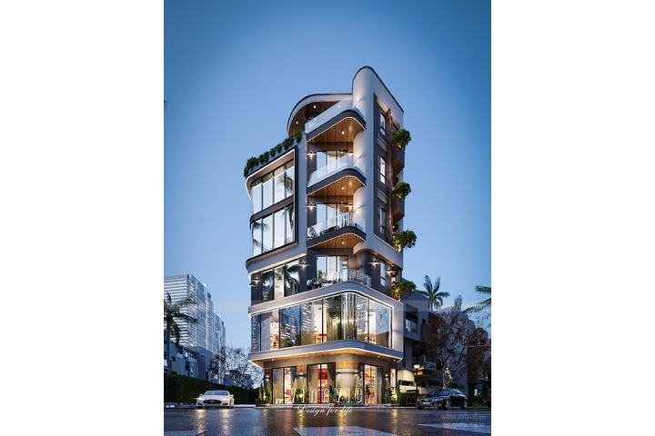 Mẫu thiết kế nhà phố 6x12m kết hợp kinh doanh NP2349