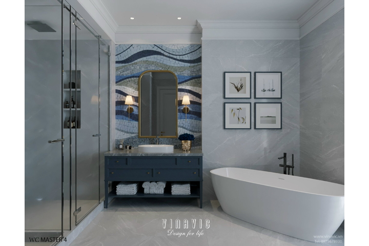 Thiết kế nội thất biệt thự 4 tầng 15m x 10m (CĐT: Mrs Linh- Lào Cai) NT2331