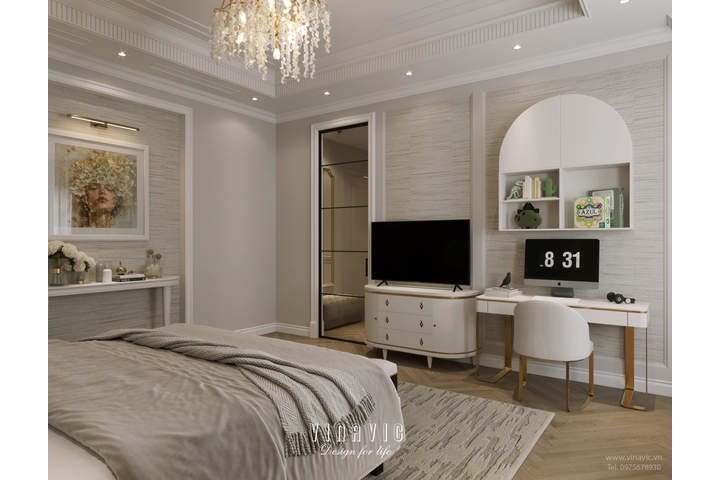 Thiết kế nội thất biệt thự 4 tầng 15m x 10m (CĐT: Mrs Linh- Lào Cai) NT2331