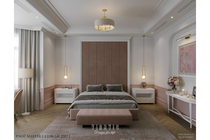 Thiết kế nội thất biệt thự 4 tầng 15m x 10m (CĐT: Mrs Linh- Lào Cai) NT2331