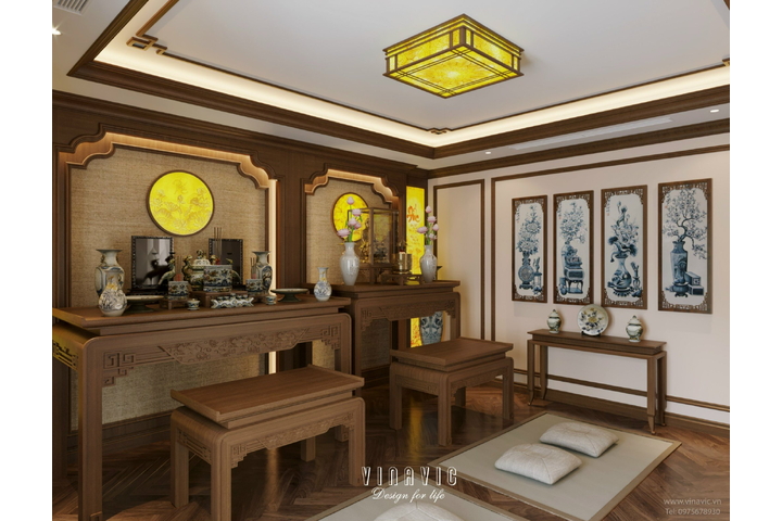 Thiết kế nội thất biệt thự 4 tầng 15m x 10m (CĐT: Mrs Linh- Lào Cai) NT2331