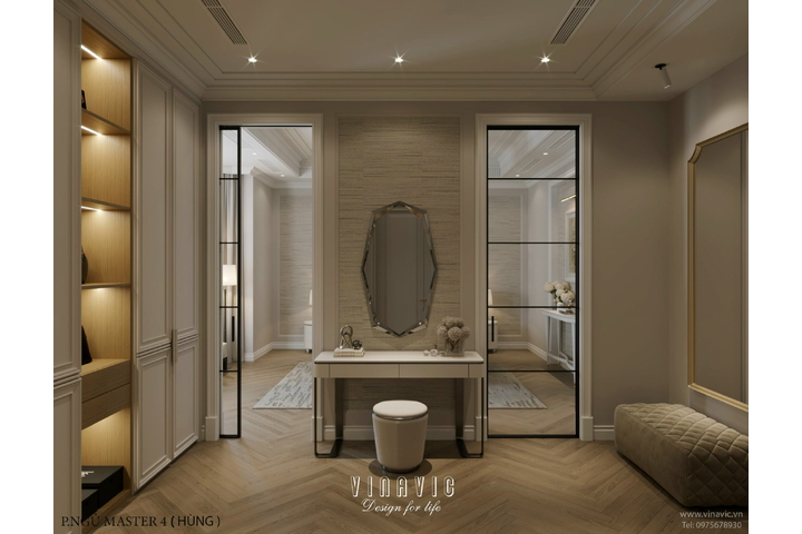 Thiết kế nội thất biệt thự 4 tầng 15m x 10m (CĐT: Mrs Linh- Lào Cai) NT2331