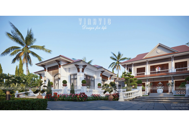 Tổ hợp biệt thự vườn với kiến trúc độc đáo sang trọng BT2363