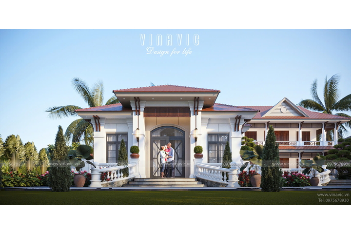 Tổ hợp biệt thự vườn với kiến trúc độc đáo sang trọng BT2363