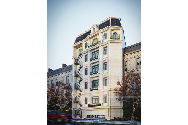 Thiết kế biệt thự tân cổ điển 5 tầng kinh doanh 10x30m BT2368