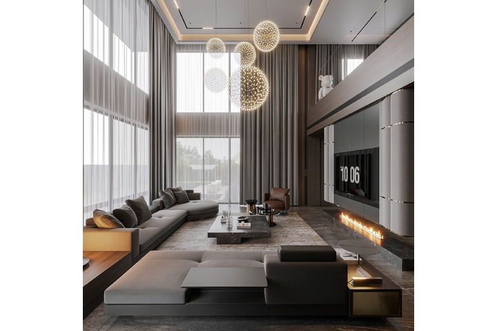 Thiết kế nội thất biệt thự hiện đại 2 tầng 25x16m (CĐT: Mrs Mai- Bắc Giang) NT2332