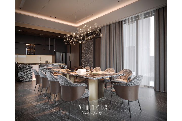 Thiết kế nội thất biệt thự hiện đại 2 tầng 25x16m (CĐT: Mrs Mai- Bắc Giang) NT2332