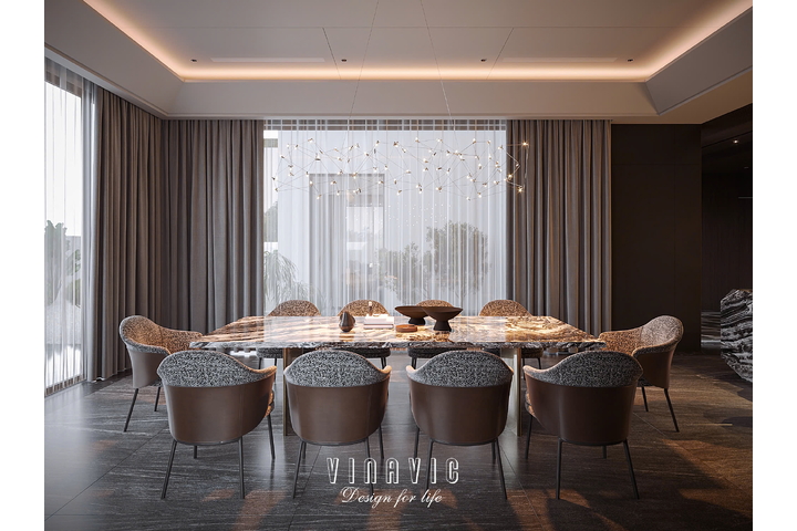 Thiết kế nội thất biệt thự hiện đại 2 tầng 25x16m (CĐT: Mrs Mai- Bắc Giang) NT2332