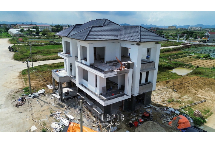 Thi công biệt thự 3 tầng 12x15m (CĐT: Mr Tuyến - Ninh Bình) TCBT2247