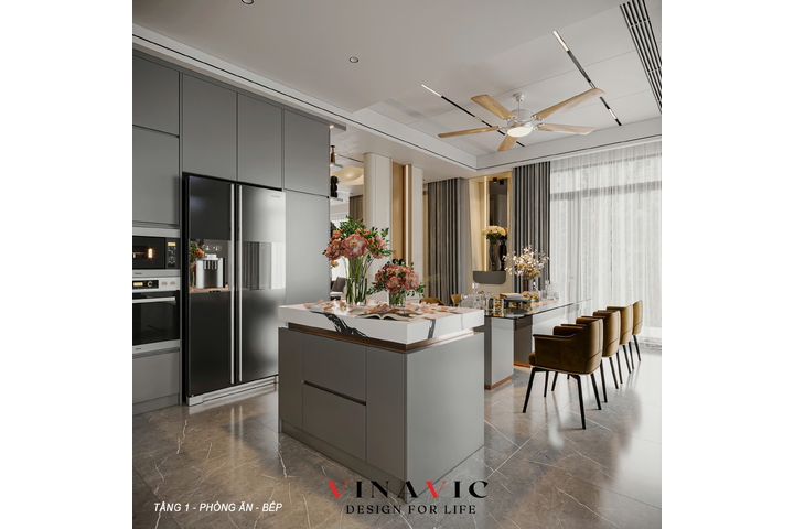 Thiết kế nội thất biệt thự cao cấp (CĐT: Mrs Thủy - Phú Thọ) NT2333