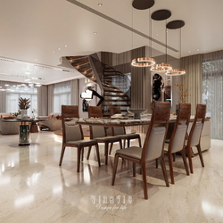 Mẫu thiết kế nội thất biệt thự hiện đại siêu sang 4 tầng 22x17m NT2334