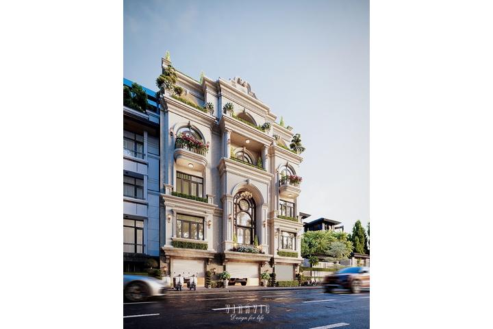 Biệt Thự 5 Tầng Tân Cổ Điển Sang Trọng 168m2 (14m x 12m) BT2391