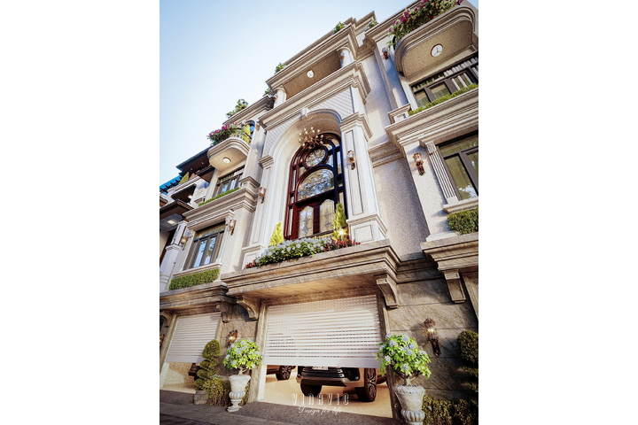 Biệt Thự 5 Tầng Tân Cổ Điển Sang Trọng 168m2 (14m x 12m) BT2391