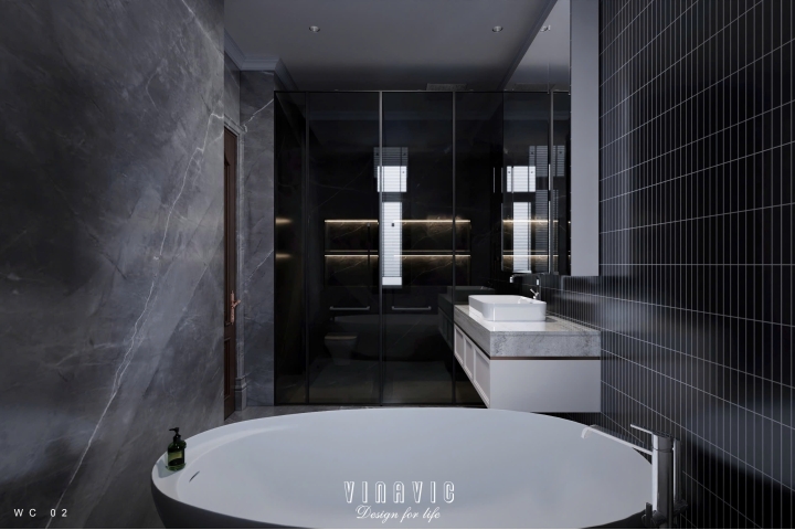 Thiết kế nội thất phòng ngủ tân cổ điển nhẹ nhàng (Neo-classical) NT2335