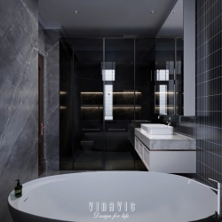 Thiết kế nội thất phòng ngủ tân cổ điển nhẹ nhàng (Neo-classical) NT2335