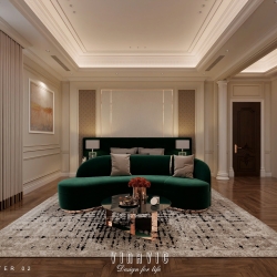 Thiết kế nội thất phòng ngủ tân cổ điển nhẹ nhàng (Neo-classical) NT2335