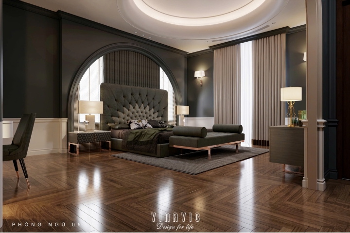 Mẫu thiết kế phòng ngủ Luxury sang trọng và đẳng cấp NT2341