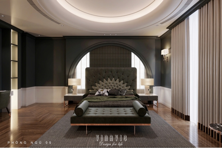 Mẫu thiết kế phòng ngủ Luxury sang trọng và đẳng cấp NT2341